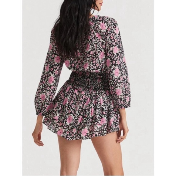 LOVESHACKFANCY Netra Dress in Raspberry Spice Latte - Picture 2 of 8